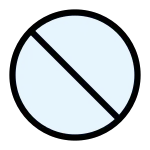 Circle Slash SVG Icon
